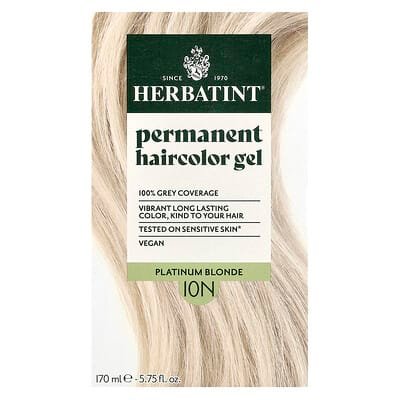 صورة منتج Herbatint Herbatint Permanent Haircolor Gel 10n Platinum Blonde بحجم 5 count