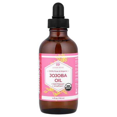 صورة منتج Leven Rose Leven Rose 100 Pure Organic Jojoba Oil 4 Fl Oz 118 Ml بحجم 118 مل