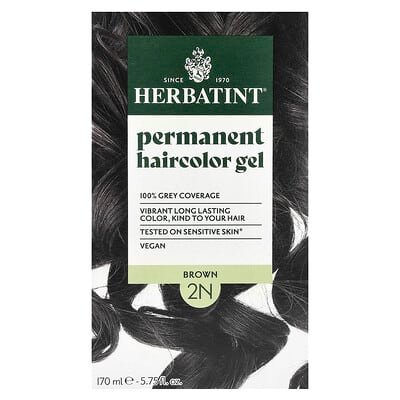 صورة منتج Herbatint Herbatint Permanent Haircolor Gel 2n Brown 5 75 Fl Oz 170 Ml بحجم 5 count