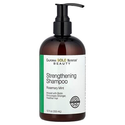 صورة منتج California Gold Nutrition California Gold Nutrition Beauty Strengthening Shampoo Biotin Rosemary Mint 12 Fl Oz 355 Ml بحجم 355 مل